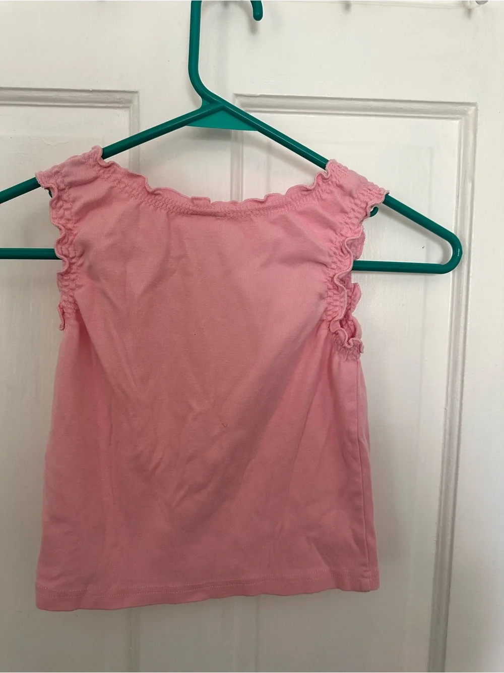 Vintage Gymboree Ruffle Tank Top with Adorable Embroidered Giraffe